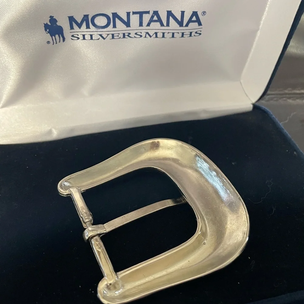 Montana Silversmiths Silver Belt Buckle - Picture 3 of 3